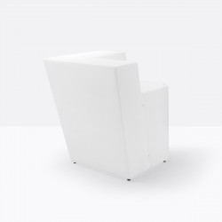 Élément d\'angle bar Oblique, Pedrali blanc Mat