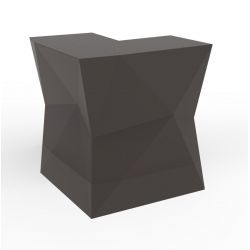 Banque d\'accueil Origami, élément d\'angle, Proselec bronze Mat