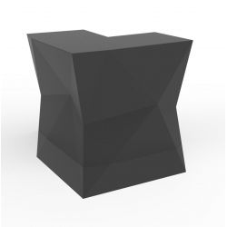 Banque d\'accueil Origami, élément d\'angle, Proselec anthracite Mat