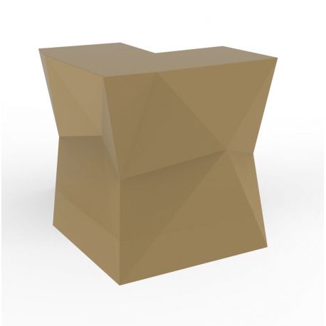 Banque d'accueil Origami, élément d'angle, Proselec beige Mat