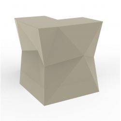 Banque d'accueil Origami, élément d'angle, Proselec écru Mat