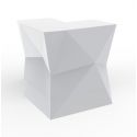 Banque d'accueil Origami, élément d'angle, Proselec blanc Laqué