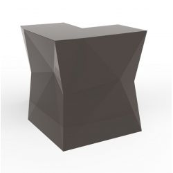 Banque d'accueil Origami, élément d'angle, Proselec bronze Laqué