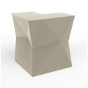 Banque d'accueil Origami, élément d'angle, Proselec écru Laqué