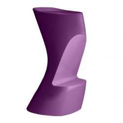 Tabouret de bar Moma High, hauteur d'assise 74 cm, Vondom violet