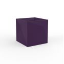 Pot Faz carré, design à facettes 40x40xH40 cm, Vondom violet prune