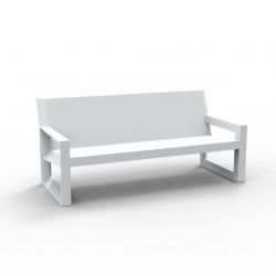 Sofa design Frame, Vondom blanc Mat, avec coussins