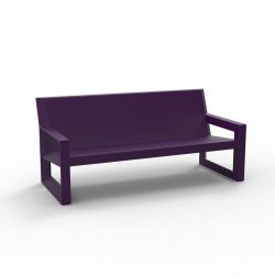 Sofa design Frame, Vondom violet Mat, avec coussins