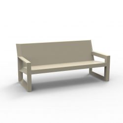 Sofa design Frame, Vondom ecru Mat, avec coussins