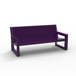 Sofa design Frame, Vondom violet Laqué, avec coussins