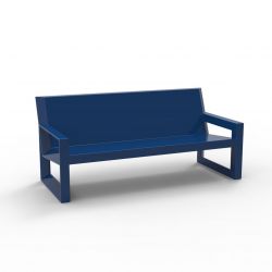 Sofa design Frame, Vondom bleu Laqué, avec coussins