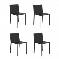 Lot de 4 chaises Quartz, Vondom Noir