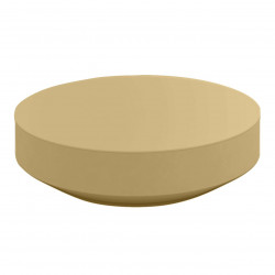 Table basse design ronde Vela diamètre 120cm, Vondom beige