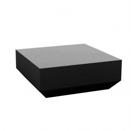 Table basse design carrée Vela Chill 80, Vondom noir