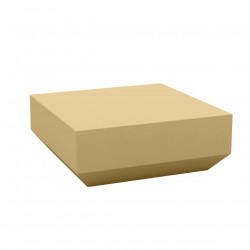 Table basse design carrée Vela Chill 80, Vondom beige