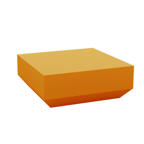 Table basse design carrée Vela Chill 80, Vondom orange