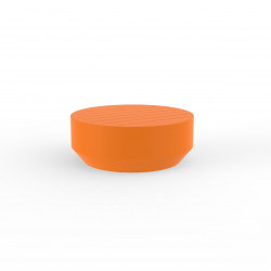 Table basse ronde Vela, diamètre 80xH30cm, Vondom orange