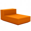 Module central chaise longue canapé Vela, Vondom, 100x160xH72cm orange