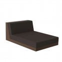 Salon de jardin design Pixel, module chaise longue, Vondom, tissu Silvertex Bronze