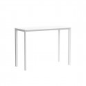 Table haute Frame Aluminium 140x60xH105 cm, Vondom, blanc, full white
