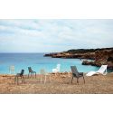 Chaise longue design ondulée Ibiza, Vondom blanc