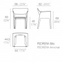Lot de 4 chaises Pedrera Revolution® en plastique recyclé, Vondom beige Cala 4021