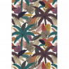 Tapis vinyle palmiers et feuilles rectangulaire, 139 x 198 cm, collection Tropicalisme, Pôdevache