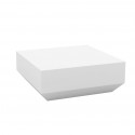 Table basse design carrée Vela Chill 80x80xH30cm, Vondom blanc laqué brillant