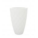Pot Vases blanc laqué, avec réserve d'eau, Vondom, diamètre 65 cm x hauteur 100 cm