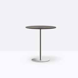 Pied de table Inox 4401, rond, finition aluminium, Pedrali