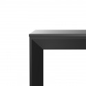 Table de jardin design aluminium, 8 personnes, Frame 180 noir, Vondom, 180x80xH74 cm