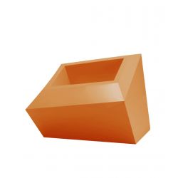Pot design Faz, modèle Bas, 58x45xH42 cm, Vondom, orange