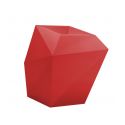 Pot design Faz, modèle Medium, 66x55xH70 cm, Vondom, rouge