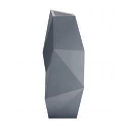 Pot Faz XL, modèle Haut, 61x68xH159 cm, Vondom, gris argent