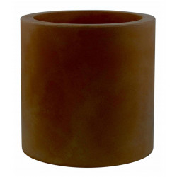 Pot Cylindre diamètre 120 x hauteur 100 cm, simple paroi, Vondom bronze