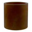 Pot Cylindre diamètre 120 x hauteur 100 cm, simple paroi, Vondom bronze