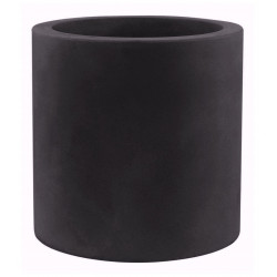 Pot Cylindre diamètre 120 x hauteur 100 cm, simple paroi, Vondom noir
