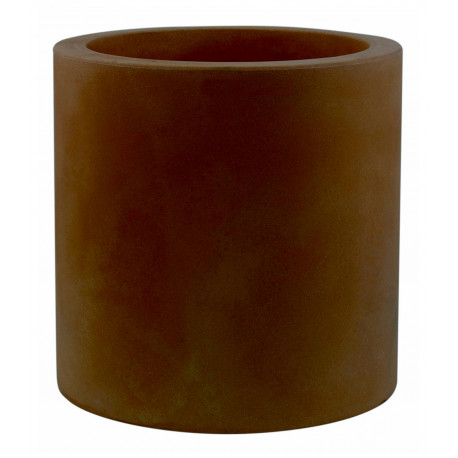 Pot Cylindre diamètre 60 x hauteur 60 cm, simple paroi, Vondom bronze