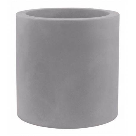 Pot Cylindre diamètre 40 x hauteur 40 cm, simple paroi, Vondom gris argent