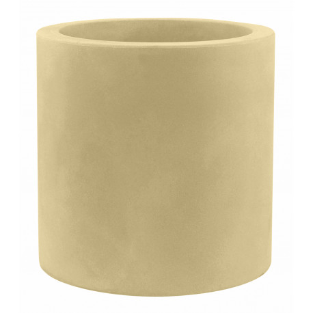 Pot Cylindre diamètre 40 x hauteur 40 cm, simple paroi, Vondom beige
