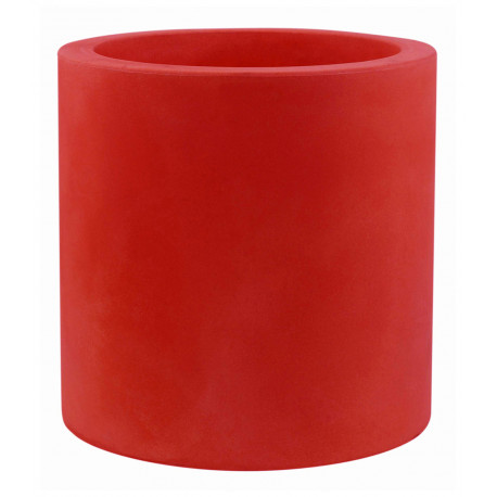 Pot Cylindre diamètre 40 x hauteur 40 cm, simple paroi, Vondom rouge