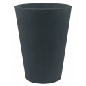 Pot Cone haut diamètre 50 x hauteur 65 cm, simple paroi, Vondom gris anthracite