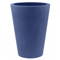 Pot Cone haut diamètre 50 x hauteur 65 cm, simple paroi, Vondom bleu marine