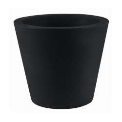 Grand pot Conique diamètre 120 x hauteur 104 cm, simple paroi, Vondom noir
