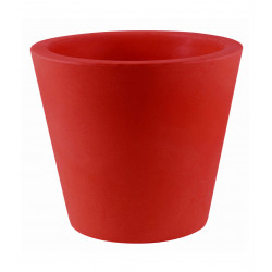 Pot Conique diamètre 80 x hauteur 80 cm, double paroi, Vondom rouge