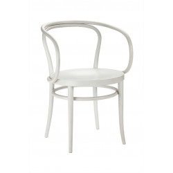 Fauteuil 209 M Thonet, dit "Le Corbusier", assise bois, blanc