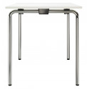 S1196/1 Table pliante design Thonet, structure chrome, taille 140x70cm