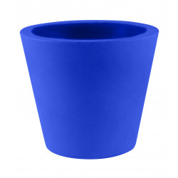 Lot de 4 Pots Coniques diamètre 45 x hauteur 39 cm, simple paroi, Vondom bleu marine