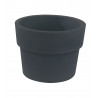 Pot Vaso diamètre 80 x hauteur 61 cm, simple paroi, Vondom gris anthracite
