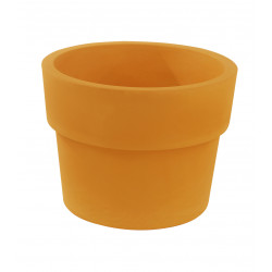Pot Vaso diamètre 80 x hauteur 61 cm, simple paroi, Vondom orange